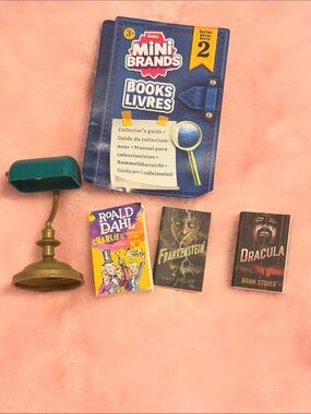 Mini Brands Books 2 Dracula, Frankenstein, Charlie & the Chocolate Factory